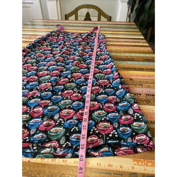 VINTAGE Apsara Mod Floral Babydoll Y2K Slip Dress Retro Cotton Sz XL Tank 90s - Picture 11 of 14